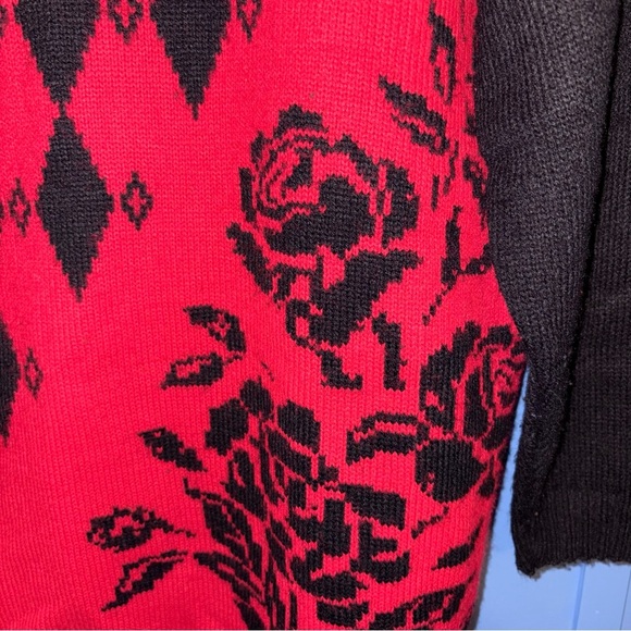 Vintage 90s Argyle Sweater From Sweater Exchange - Women’s Size Large​ - Picture 5 of 6